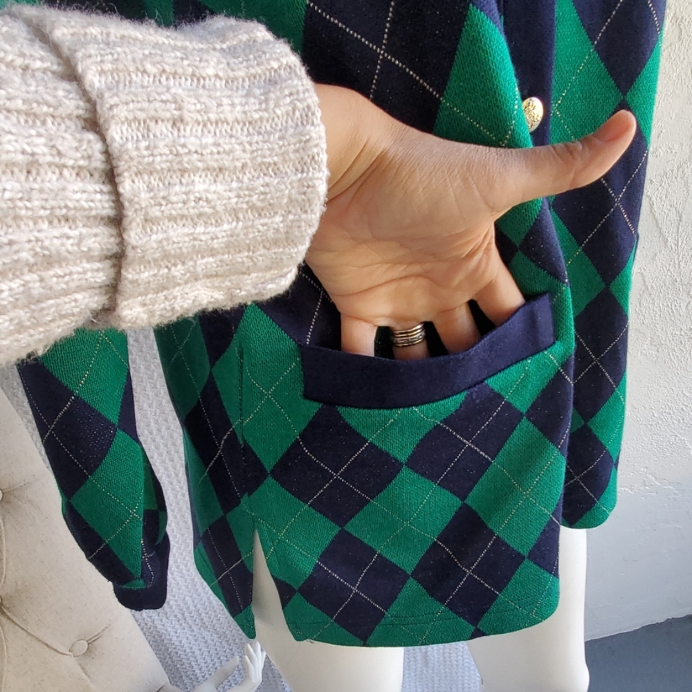 Vintage plaid cardigan - Picture 6 of 7